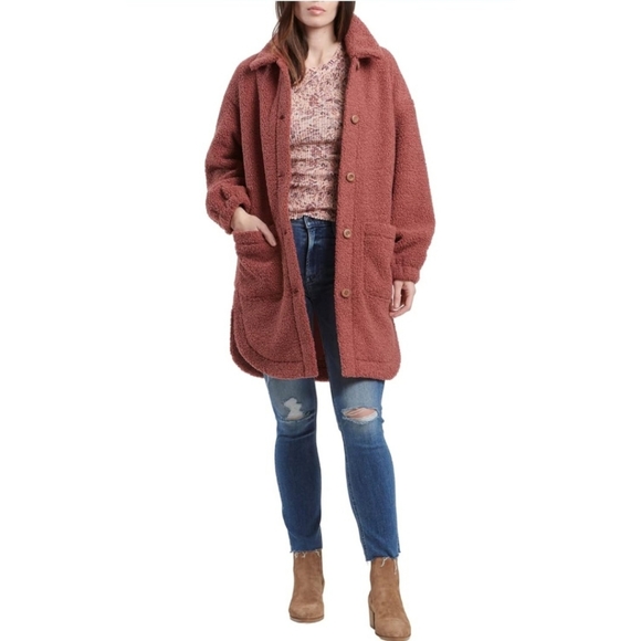 Splendid Jackets & Blazers - Splendid Bouclé Teddy Sherpa Jacket size small